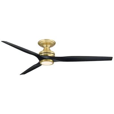 Fanimation Spitfire Dc Custom - 64 Inch Flush - Bs W/ Bl Blades, Light Kit