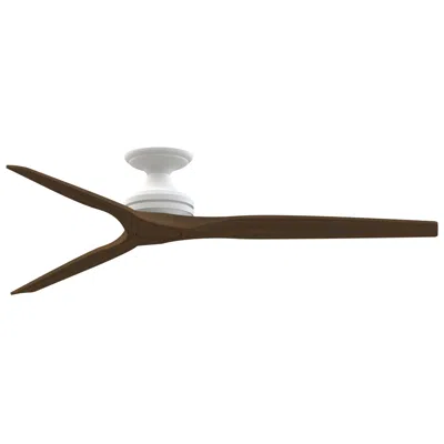 Fanimation Spitfire Dc Custom - 64 Inch Flush - Mw With Wk Blades
