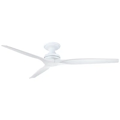 Fanimation Spitfire Dc Custom - 64 Inch Flush - Mw With Ww Blades