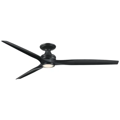 Fanimation Spitfire Dc Custom 72" Flush - Bl W/ Bl Blades & Bl Led Lk