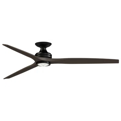 Fanimation Spitfire Dc Custom 72" Flush - Bl W/ Dwa Blades And Bl Led Lk