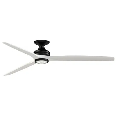 Fanimation Spitfire Dc Custom 72" Flush - Bl W/ Mw Blades & Bl Led