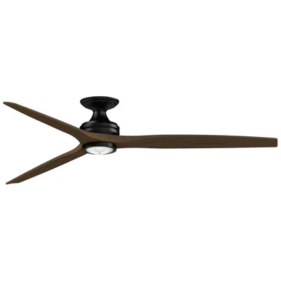 Fanimation Spitfire Dc Custom 72 In. Flush - Bl W/ Wk Blades And Bl Led Lk