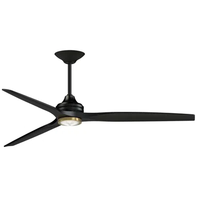 Fanimation Spitfire Dc Custom - 72 Inch - Bl With Bl Blades And Bs Led Lk