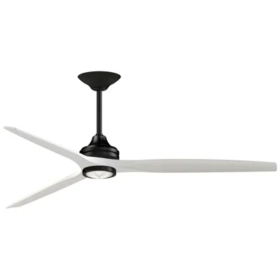 Fanimation Spitfire Dc Custom - 72 Inch - Bl With Mw Blades And Bl Led Lk