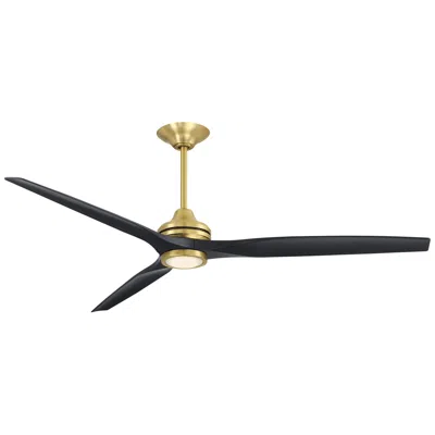 Fanimation Spitfire Dc Custom - 72 Inch - Bs With Bl Blades And Bs Led Lk