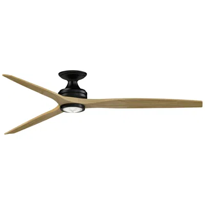 Fanimation Spitfire Dc Custom 72 Inch Flush - Bl W/ N Blades And Bl Led Lk