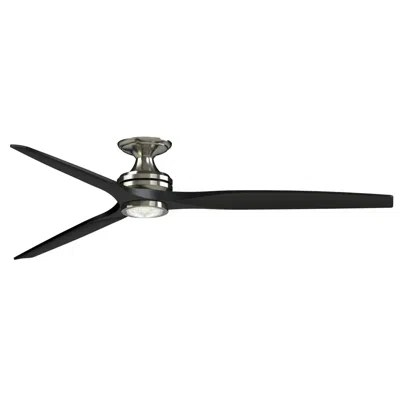 Fanimation Spitfire Dc Custom 72 Inch Flush - Bn W/ Bl Blades & Bn Led Lk