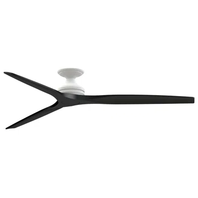 Fanimation Spitfire Dc Custom - 72 Inch Flush - Mw With Bl Blades