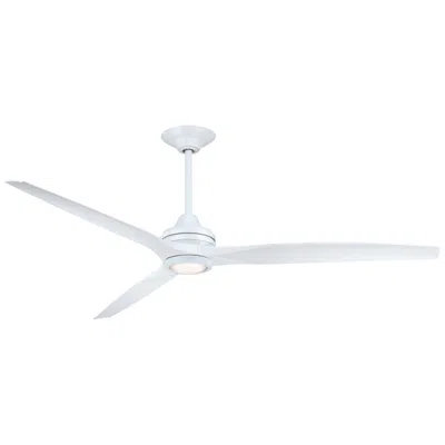 Fanimation Spitfire Dc Custom - 72 Inch - Mw With Mw Blades And Mw Led Lk