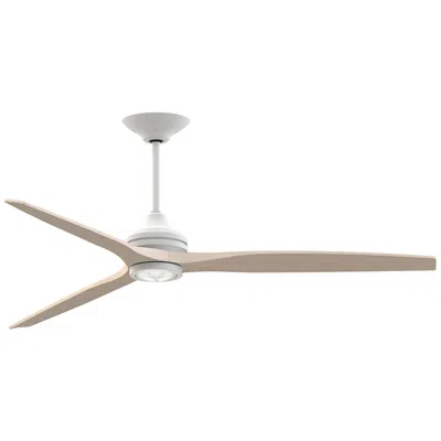 Fanimation Spitfire Dc Custom - 72 Inch - Mw With Ww Blades And Mw Led Lk