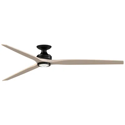 Fanimation Spitfire Dc Custom - 84" Flush - Bl W/ Ww Blades & Light Kit