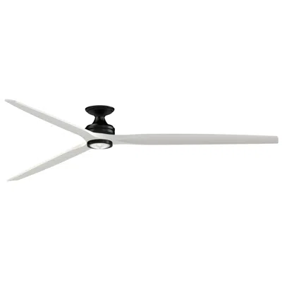 Fanimation Spitfire Dc Custom 84" Flush - Bl With We Blades & Light Kit