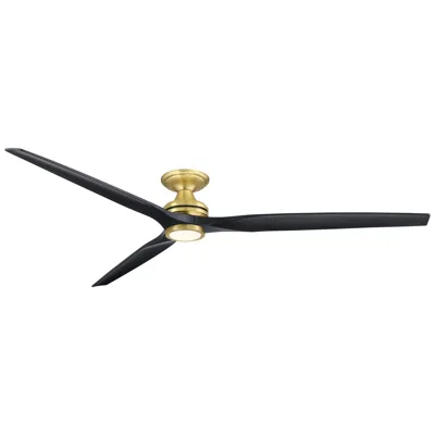 Fanimation Spitfire Dc Custom 84" Flush - Bs With Bl Blades, Light Kit