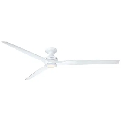 Fanimation Spitfire Dc Custom 84" Flush - Mw W/ Mw Blades And Light Kit