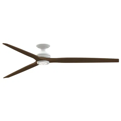 Fanimation Spitfire Dc Custom 84" Flush  - Mw W/ Wk Blades And Light Kit