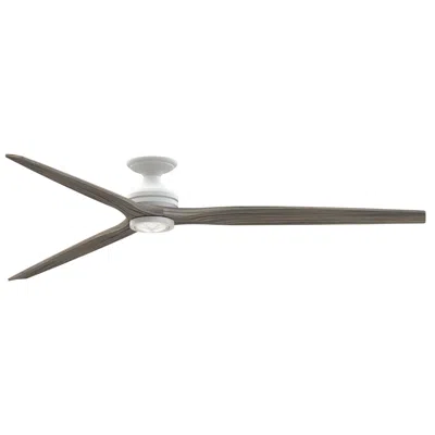 Fanimation Spitfire Dc Custom 84 In. Flush - Bn W/ Bl Blades & Light Ki