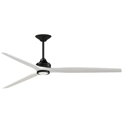 Fanimation Spitfire Dc Custom - 84 Inch - Bl With Mw Blades And Bl Led Lk