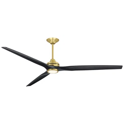 Fanimation Spitfire Dc Custom - 84 Inch - Bs With Bl Blades And Bs Led Lk