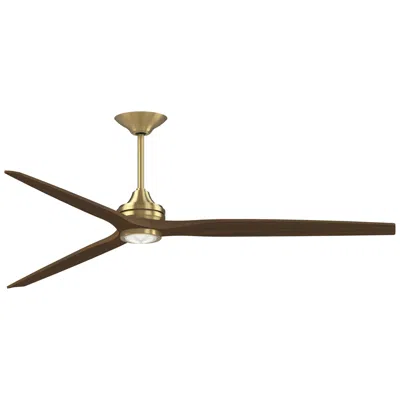 Fanimation Spitfire Dc Custom - 84 Inch - Bs With Wk Blades And Bs Led Lk