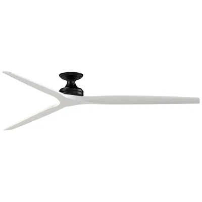 Fanimation Spitfire Dc Custom - 84 Inch Flush - Bl With Mw Blades