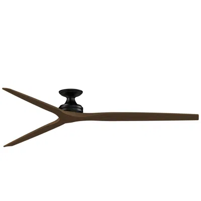 Fanimation Spitfire Dc Custom - 84 Inch Flush - Bl With Wk Blades