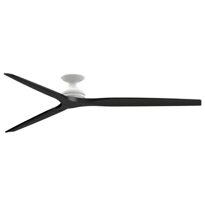 Fanimation Spitfire Dc Custom - 84 Inch Flush - Mw With Bl Blades