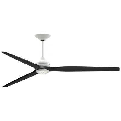 Fanimation Spitfire Dc Custom - 84 Inch - Mw With Bl Blades And Mw Led Lk