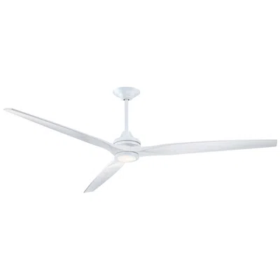 Fanimation Spitfire Dc Custom - 84 Inch - Mw With Ww Blades And Mw Led Lk