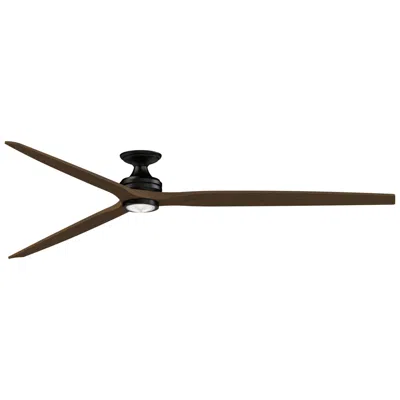 Fanimation Spitfire Dc Custom 96" Flush - Bl With Wk Blades, Light Kit