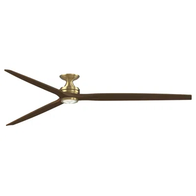 Fanimation Spitfire Dc Custom 96" Flush - Bs W/ Wk Blades And Bs Led Lk