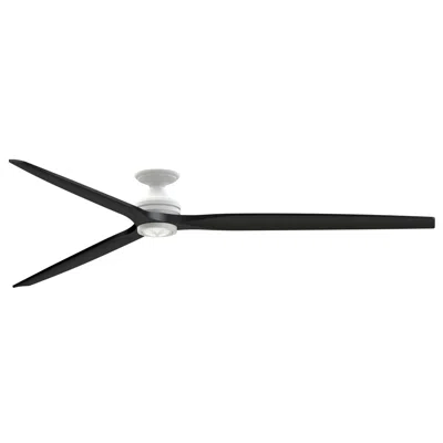 Fanimation Spitfire Dc Custom - 96 Inch Flush - Mw W/ Bl Blades & Mw Led Lk