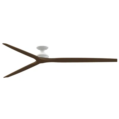 Fanimation Spitfire Dc Custom - 96 Inch Flush - Mw With Wk Blades