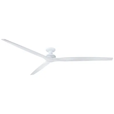 Fanimation Spitfire Dc Custom - 96 Inch Flush - Mw With Ww Blades