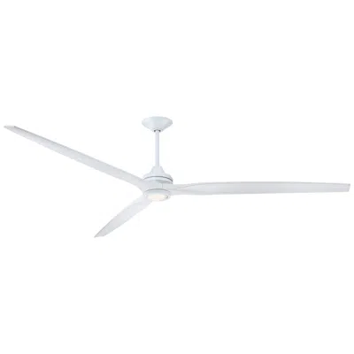 Fanimation Spitfire Dc Custom - 96 Inch - Mw With Ww Blades And Mw Led Lk