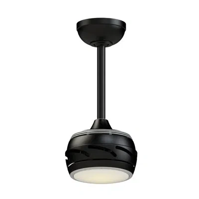 Fanimation Stellar Custom Smart Ceiling Fan Dc Motor With Light Kit And Remote Control - (motor Only) In Black