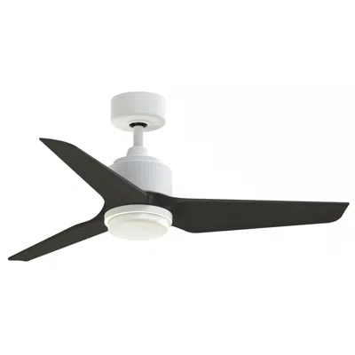 Fanimation Triaire Custom - 44 Inch - Mww With Dwaw Blades And Led Lk