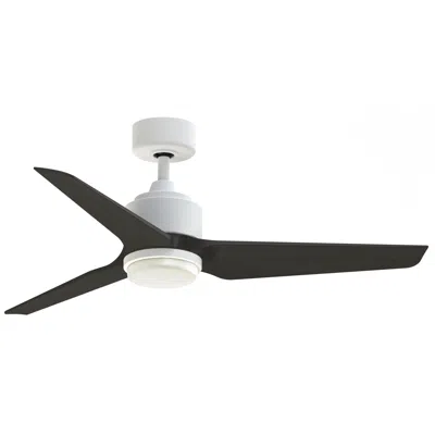 Fanimation Triaire Custom - 48 Inch - Mww With Dwaw Blades And Led Lk