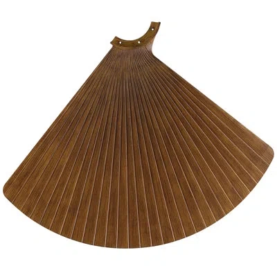 Fanimation Triaire Custom 52 Inch Indoor/outdoor Pleated Ceiling Fan Blades - Set Of 3 In Koa