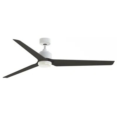 Fanimation Triaire Custom - 72 Inch - Mww With Dwaw Blades And Led Lk