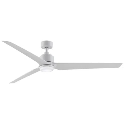 Fanimation Triaire Custom - 72 Inch - Mww With Mww Blades And Led Lk
