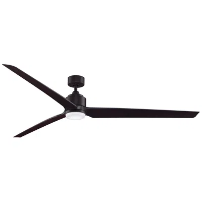 Fanimation Triaire Custom - 84 Inch - Dzw With Dwaw Blades And Led Lk