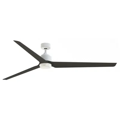 Fanimation Triaire Custom - 84 Inch - Mww With Dwaw Blades And Led Lk