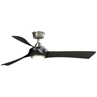 Fanimation Wrap Custom - 56 Inch - Bn With Bl Blades And Led Lk