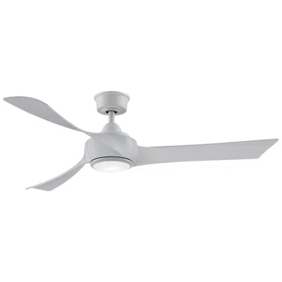 Fanimation Wrap Custom - 56 Inch - Mw With Ww Blades And Led Lk