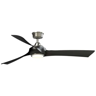 Fanimation Wrap Custom - 60 Inch - Bn With Bl Blades And Led Lk