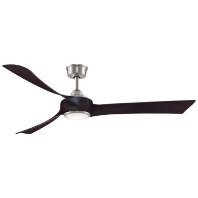 Fanimation Wrap Custom - 64 Inch - Bn With Dwa Blades And Led Lk