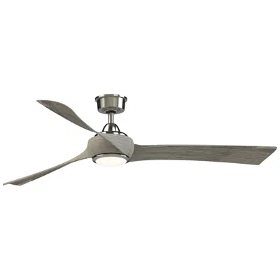 Fanimation Wrap Custom - 64 Inch - Bn With We Blades And Led Lk