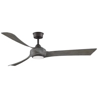 Fanimation Wrap Custom - 64 Inch - Gr With We Blades And Led Lk