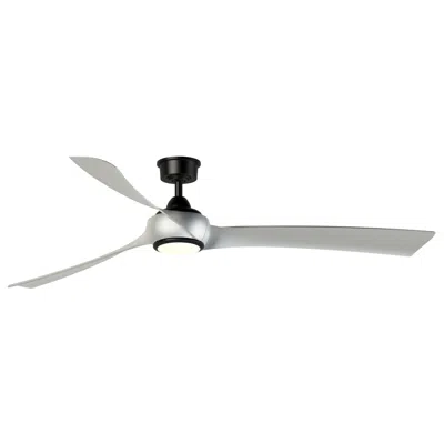 Fanimation Wrap Custom - 72 Inch - Bl With Bn Blades And Led Lk